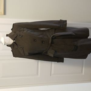 Calvin Klein Brawn midi rain coat- sz small